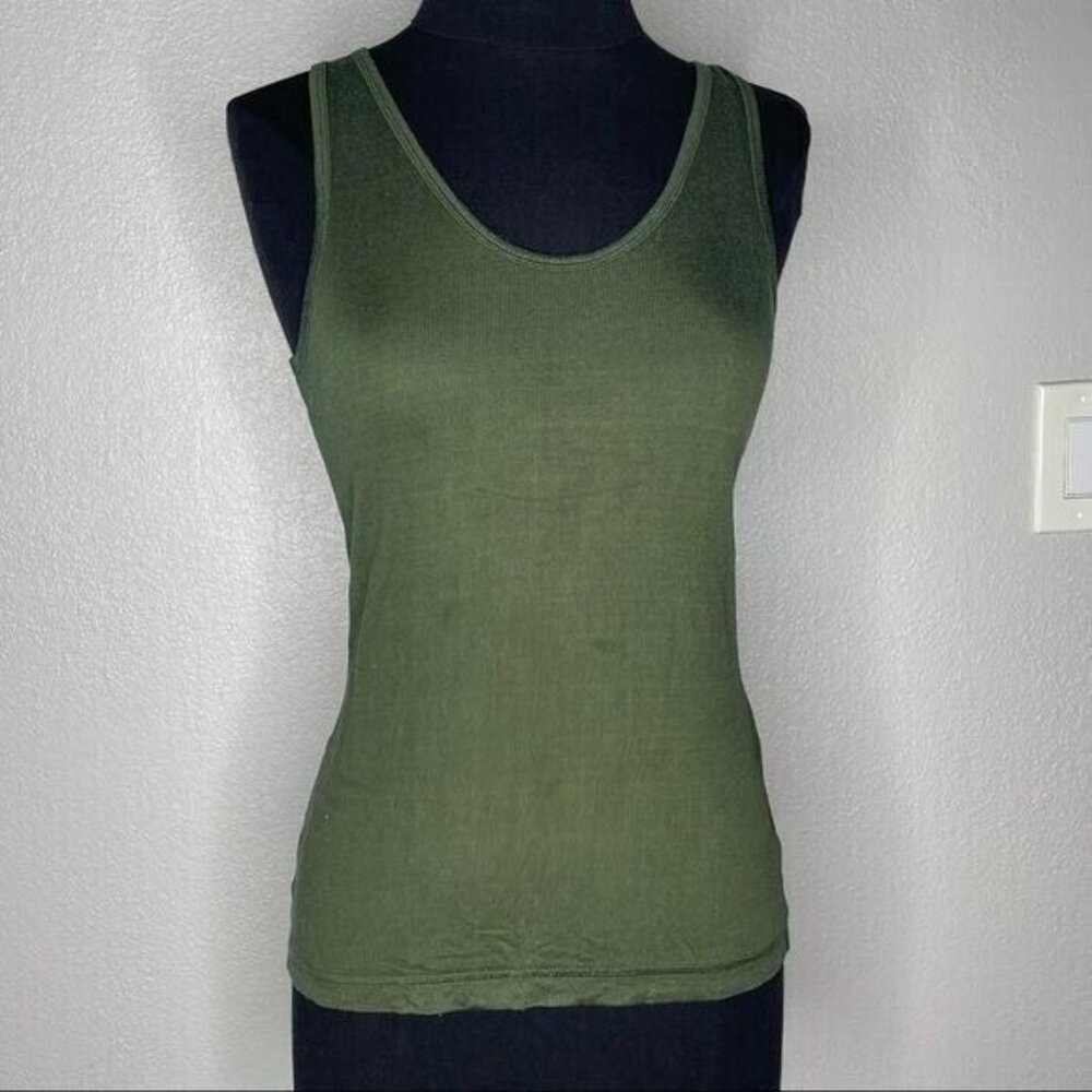 Olive Green Muscle Shirt Size  XS